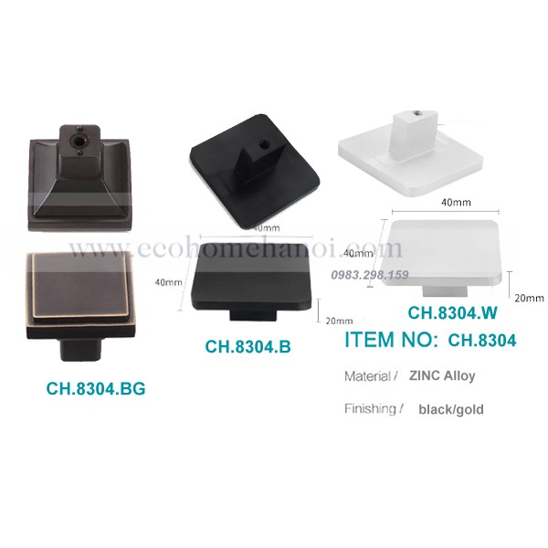 Núm tay nắm tủ tròn hợp kim CH8300