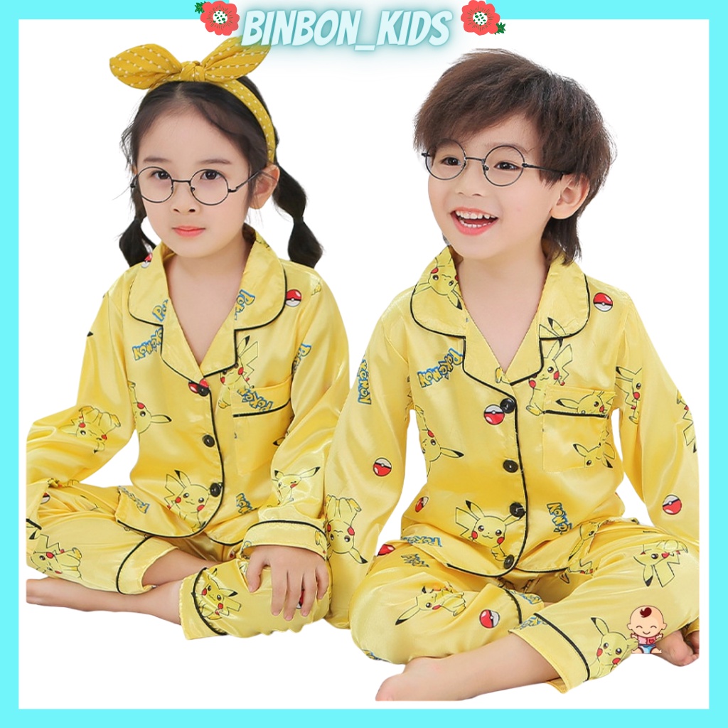 Bộ pijama dài tay cho bé trai bé gái Binbon kids, đồ bộ ngủ mặc nhà pizama In Hình Đôremon Cực Yêu Cho Bé Từ 6-27kg