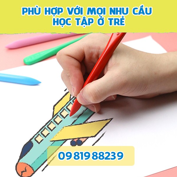 Bút Sáp Hữu Cơ Thông Minh - Bộ 24 Bút Màu Sáp - Bé Thỏa Sức Tập Tô Mà Không Sợ Bẩn Tay Chân - Màu Hữu Cơ Cho Bé Tập Vẽ