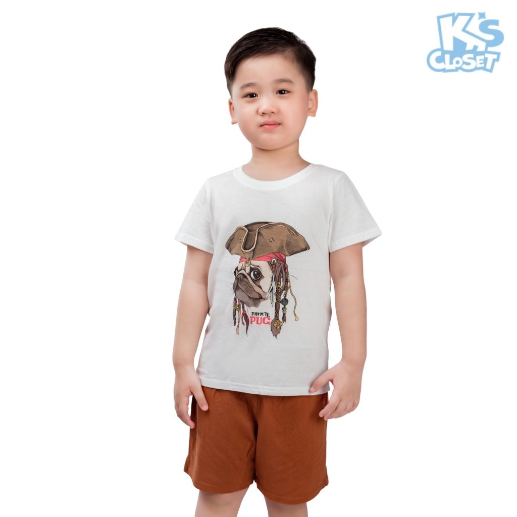 Bộ quần áo cộc tay trẻ em K'S CLOSET chất liệu Cotton mềm mịn thoáng mát K284ONS / K411ONS