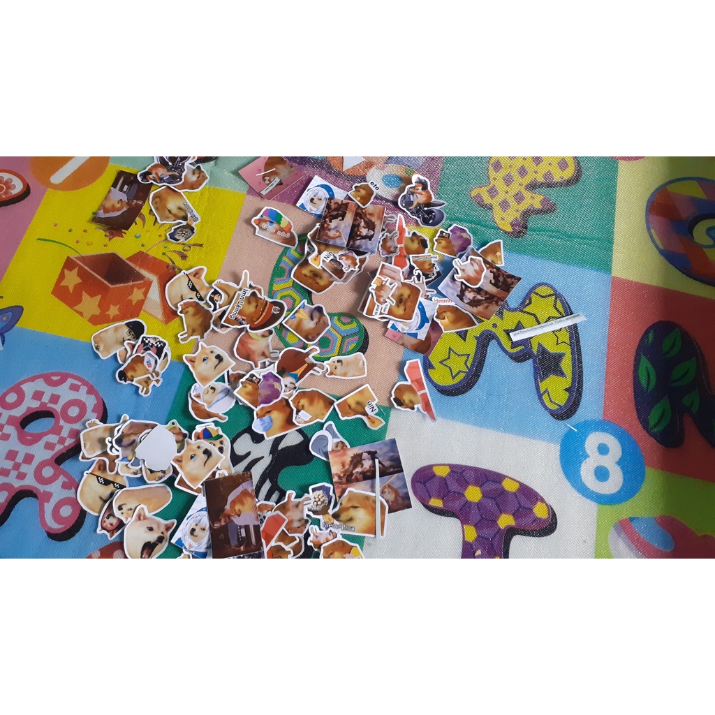 - Combo Set 10/15/30 Sticker Chú chó cheems hình dán trang trí vali, điện thoại..siêu đẹp