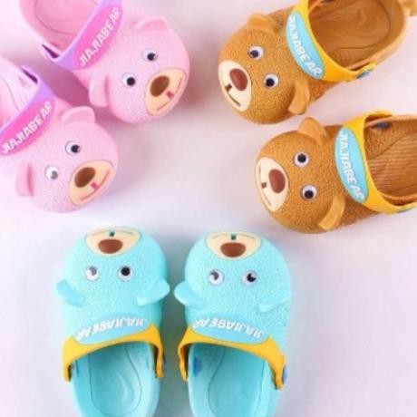 Giày sục bé trai bé gái hình chú GẤU 2019- có đuôi
