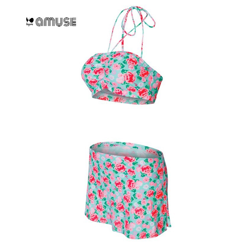 [lấy sỉ chỉ 1 cái][ size M, L thương hiệu Lan hạnh] Đồ bơi bikini LAN HẠNH váy hoa hồng
