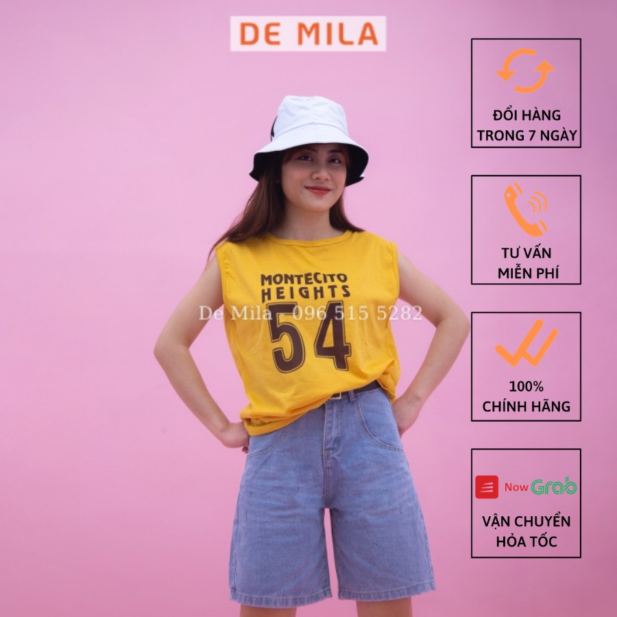 Áo Tank Top Cá Tính De Mila cao cấp, Áo Ba Lỗ Siêu Hot mùa hè, Hàng Loại 1 AVT032