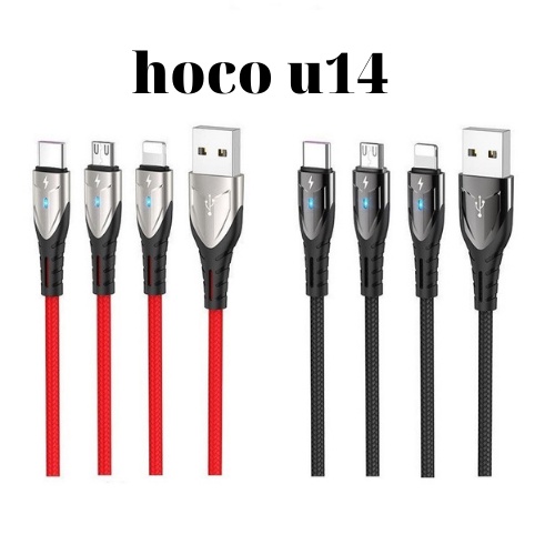 Cáp Sạc Nhanh Hoco UF01 2 In 1 , U14, X26 Cho Iphone Dài 1,2 M