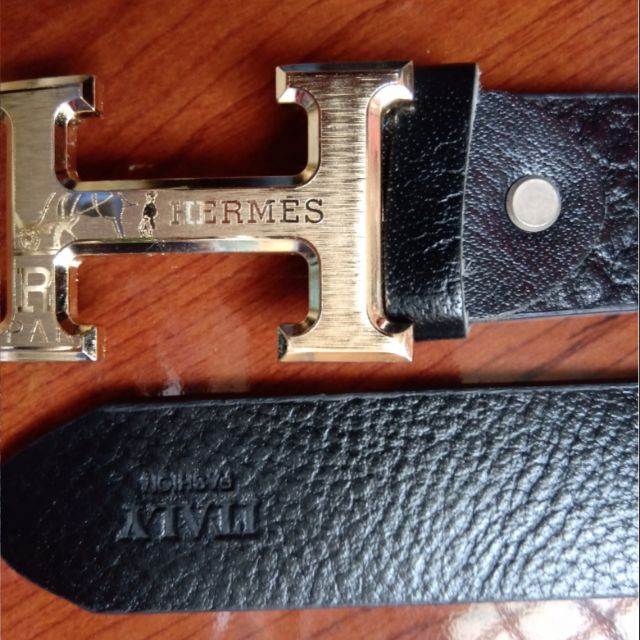 Thắt lưng nam Hermès đầu hoa văn bản 3,5cm. Hàng si tuyển Ý, Nhật, Ấn Độ