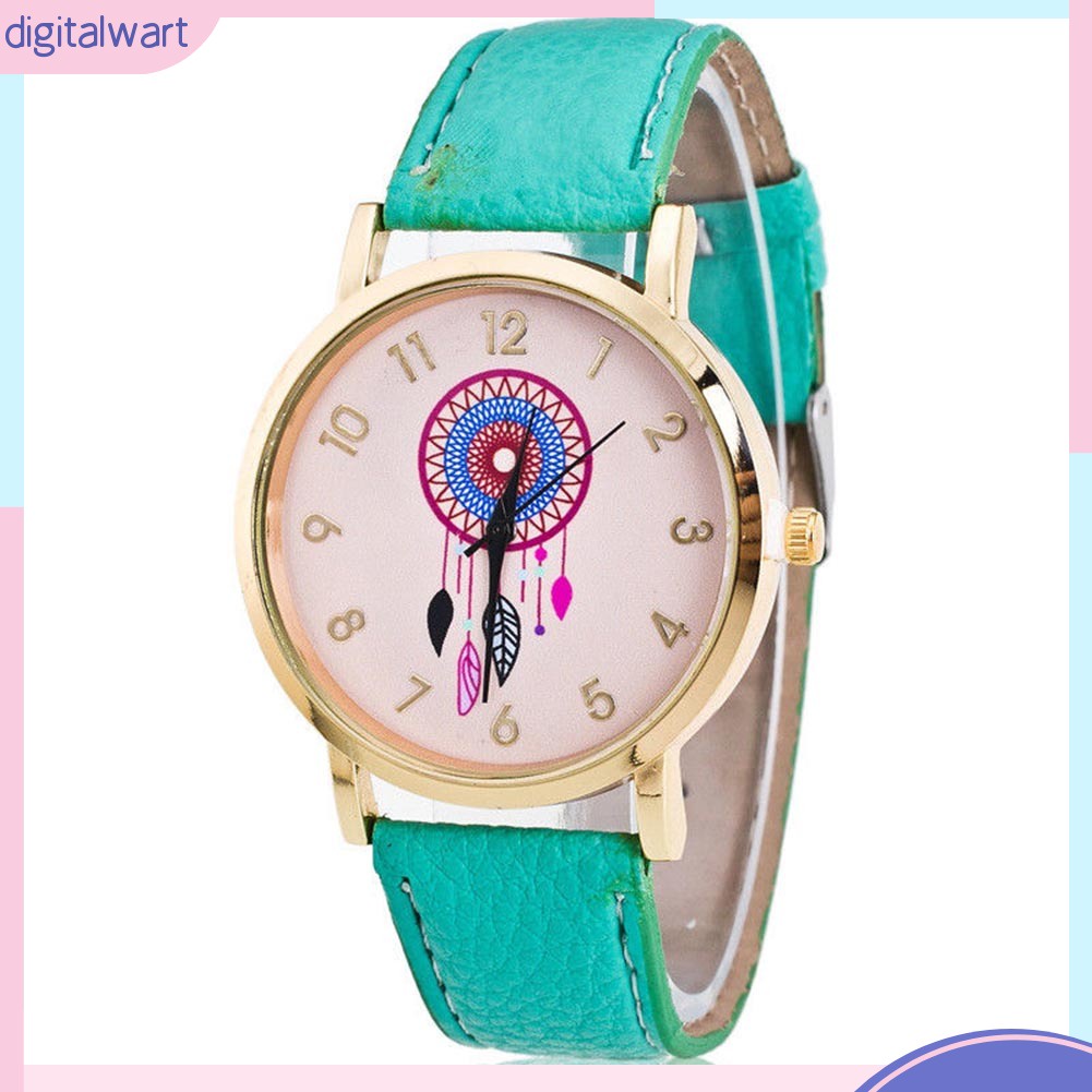 Đồng Hồ Geneva Dây Giả Da Thời Trang Cho Nữ