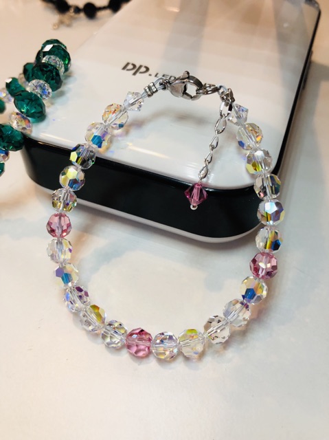 Vòng Tay Pha Lê Áo Tròn 6ly