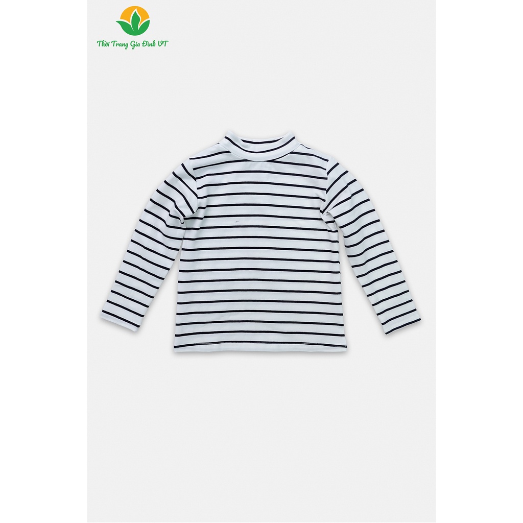 Áo dệt kim dài tay cho bé Việt Thắng, chất liệu cotton, cổ 3 phân kẻ - A67.2202