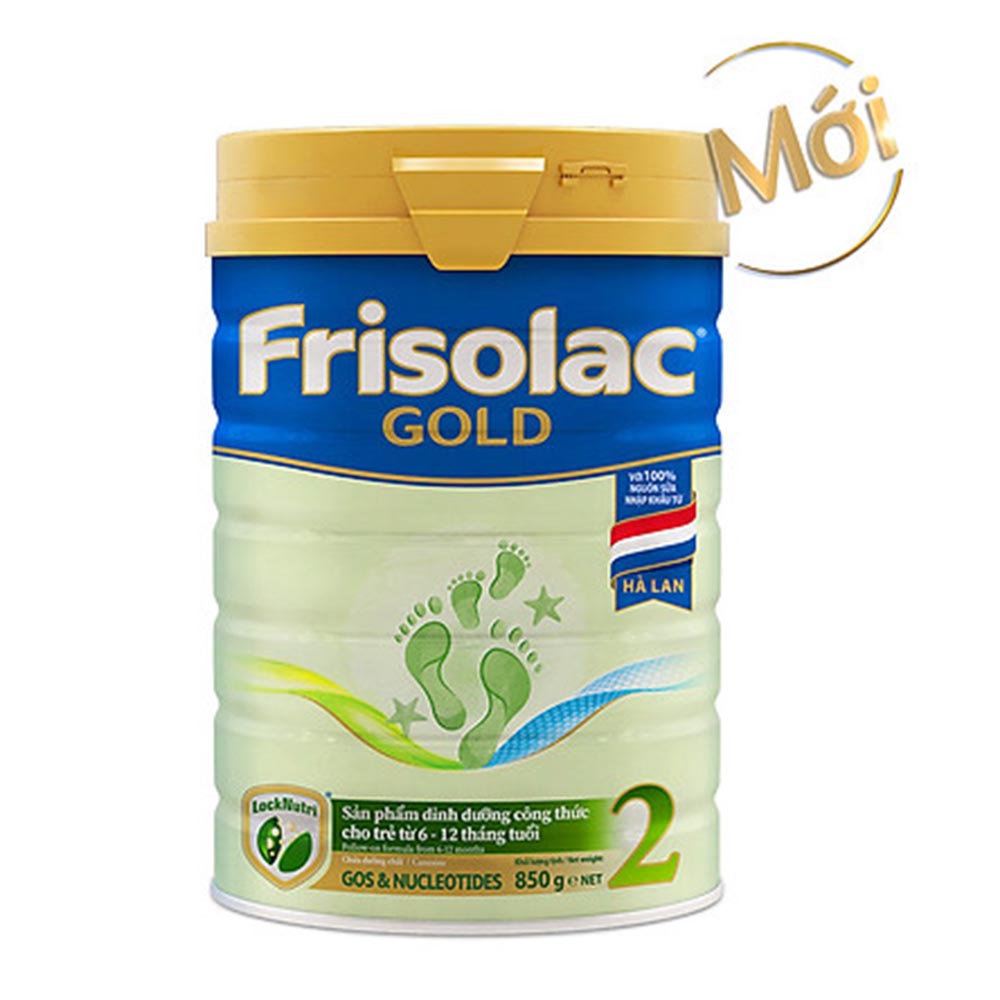 [Mã ICBBACK1219 hoàn 20K xu đơn 0Đ] Sữa bột Frisolac gold 2 850g