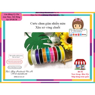 Dây Cước Chun Màu CO GIẢN dùng xỏ vòng tay handmade, xâu vòng, xâu hạt cườm, tự làm vòng tay vòng cổ handmade dễ dàng