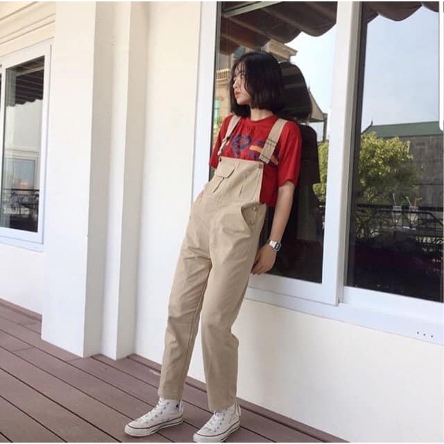 Yếm kaki đơn giản thời trang | BigBuy360 - bigbuy360.vn