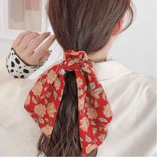 Dây cột tóc hình nơ nhiều màu phong cách tiểu thư