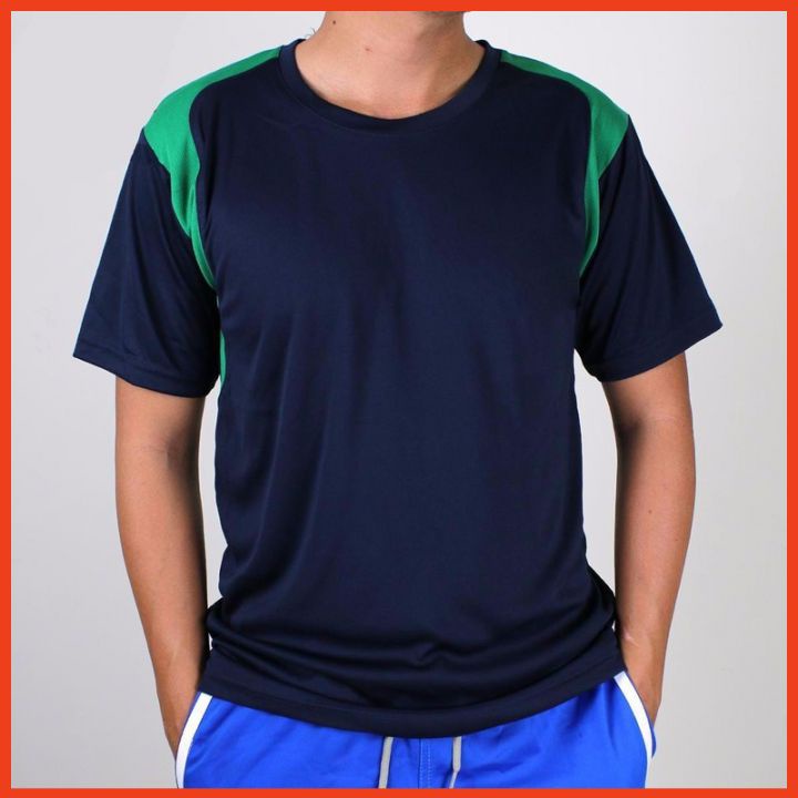 Áo Thun Nam Thể Thao Vải Dày Thoáng Khí Siêu Mát Freesize Dưới 65kg có tay ngắn Phối Vai