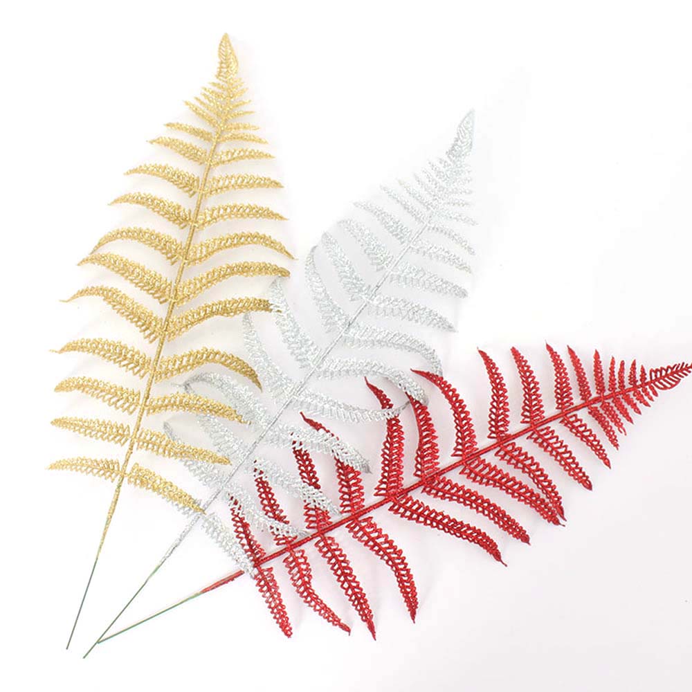 Set 10 Nhánh Cây Nhân Tạo Bằng Nhựa Đính Kim Sa Nhiều Màu Trang Trí Nhà Cửa / Tiệc Cưới / Giáng Sinh