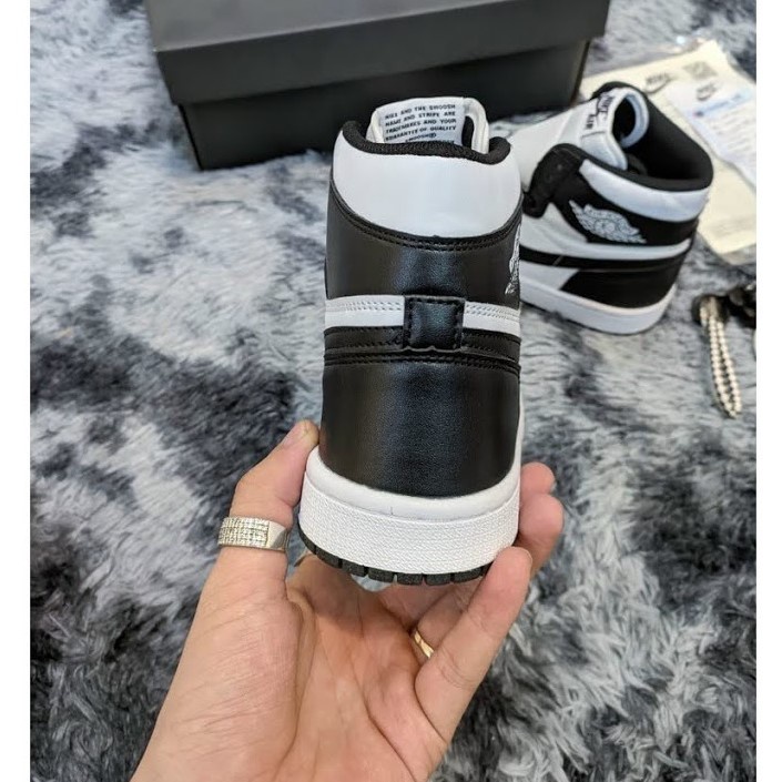 Giày thể thao JD1 cổ cao đen trắng ⚡️𝐅𝐑𝐄𝐄 𝐒𝐇𝐈𝐏⚡️ Giày Sneaker Jordan 1 Panda high đen trắng trẻ trung nam nữ