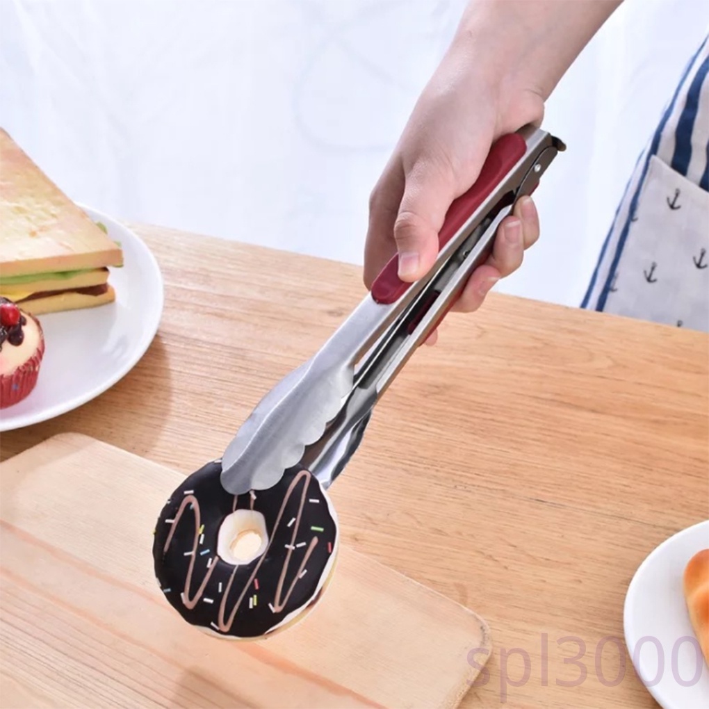 Kẹp gắp thức ăn bằng thép không gỉ tiện dụng cho nhà bếp