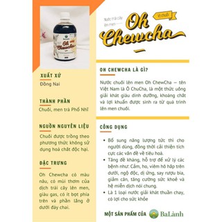 OH CHEW CHA [CHAI NHỰA 500ML]
