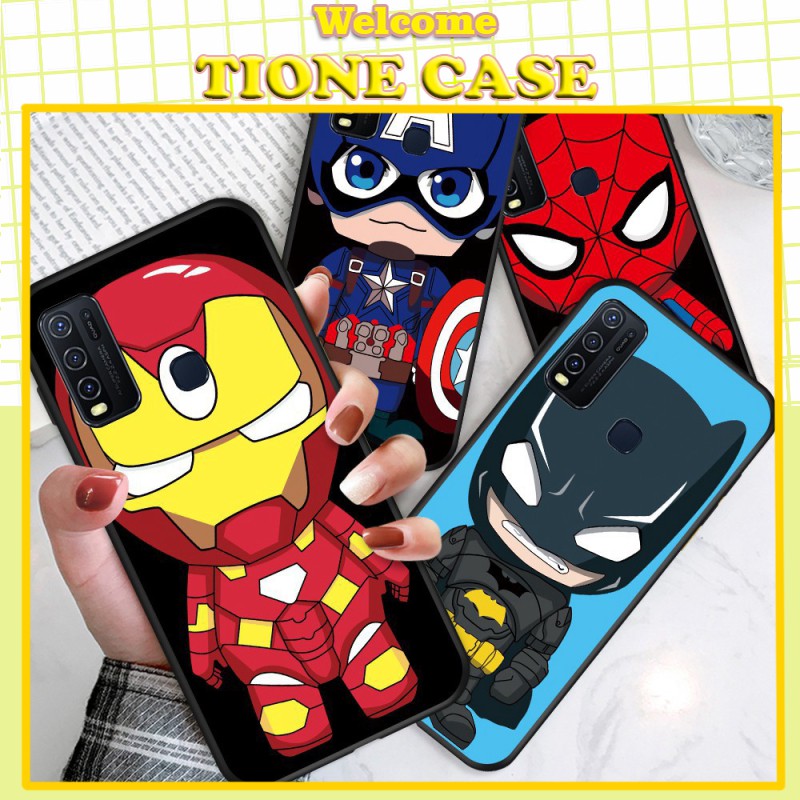 Ốp iPhone ốp lưng iphone mặt kính in hình siêu anh hùng Avenger cho IPhone 5 5S SE 6 6S 7 8 Plus