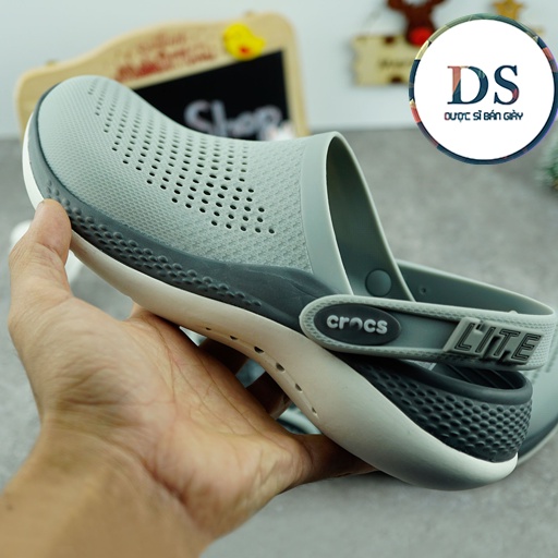 Dép Cross Literide 360 Nam Nữ màu Xám , Hàng loại 1 full tag, full box hãng