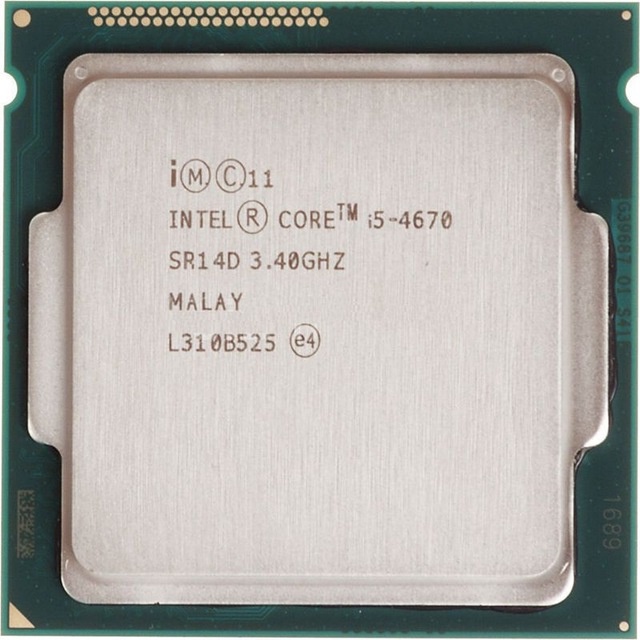 Chíp sử lí CPU INTEL CORE I5 4670 đã qua sử dụng
