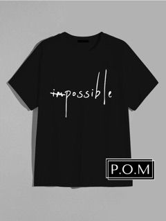 Áo phông Impossible dáng Unisex 100%cotton