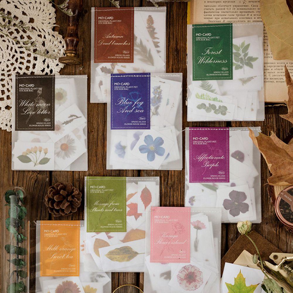 Sticker Dán Trang Trí Sổ Tay Nhật Ký Hình Hoa Cổ Điển