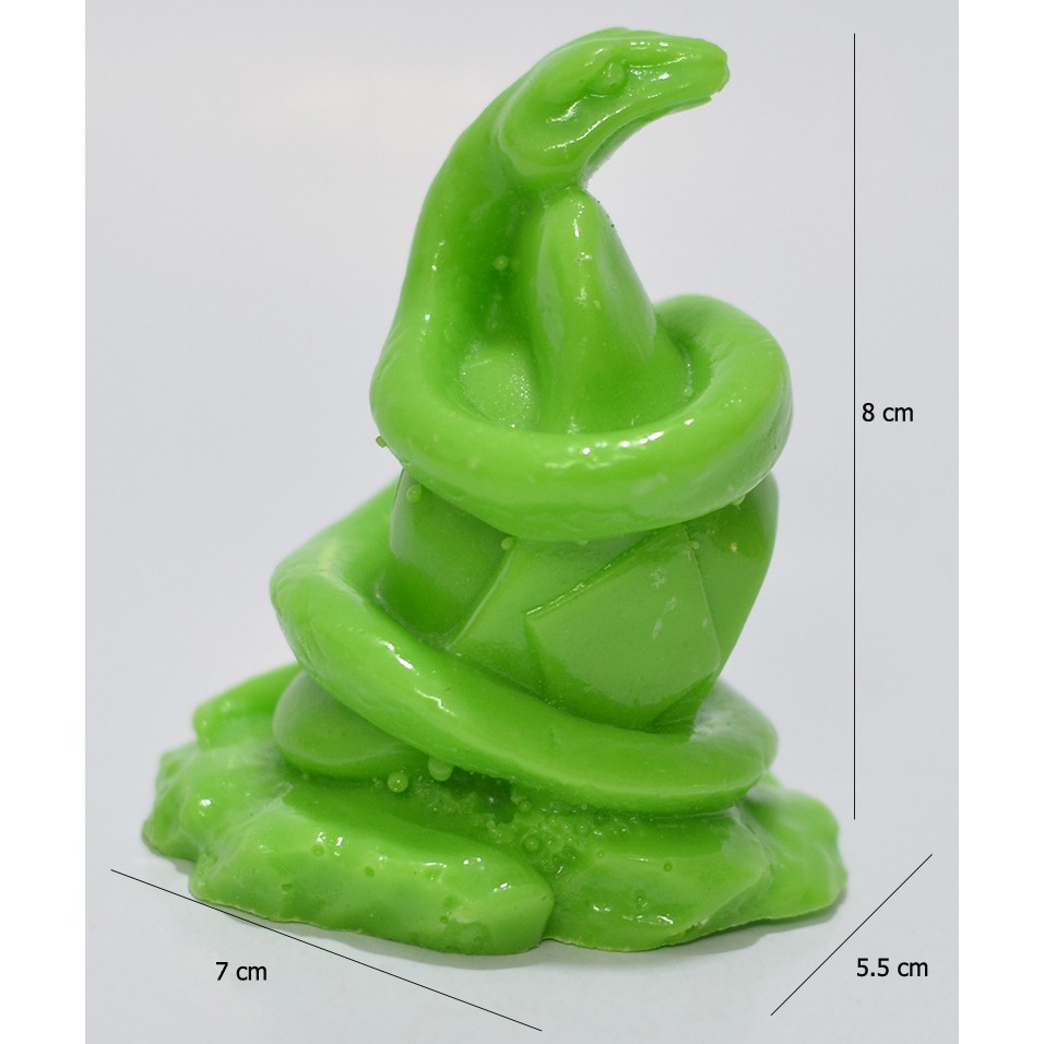 Tượng 12 con giáp rắn nhỏ màu xanh