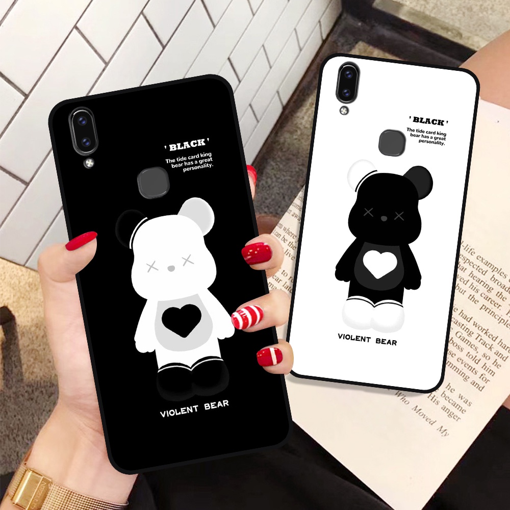 Ốp Vivo V9 / V9 Youth in hình họa tiết Mountain, Be@rbrick dễ thương (T13 - T18)