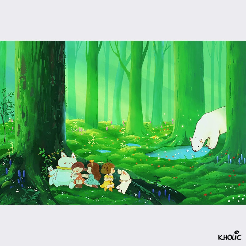 Bộ Đồ Chơi Ghép Hình 200/300/500/1000 Mảnh Hình Chú Thỏ Hoạt Hình