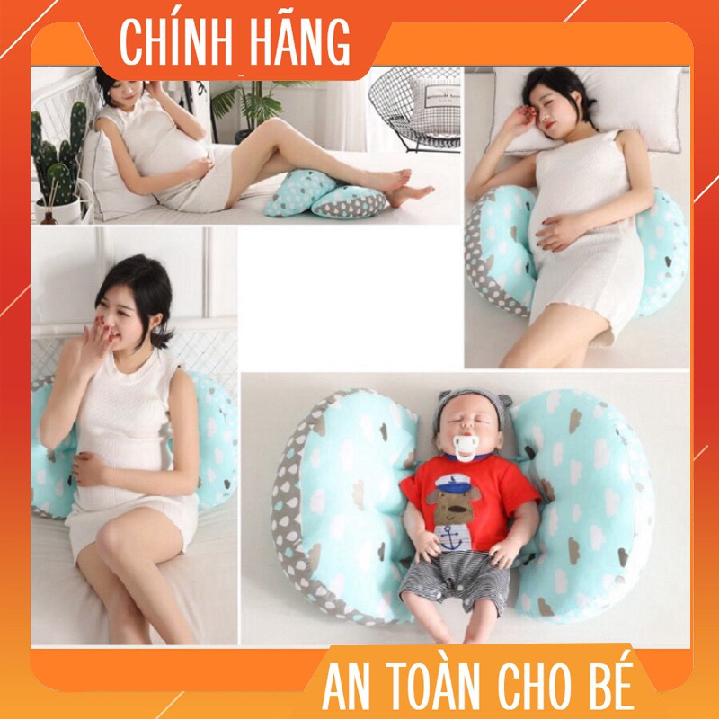 [Si-Le] Gối bà bầu, gối chặn bà bầu, gối chữ U