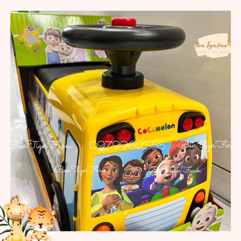 Đồ chơi xe Bus Cocomelon cho bé  có nhạc Mỹ | BEERTIGER FARM