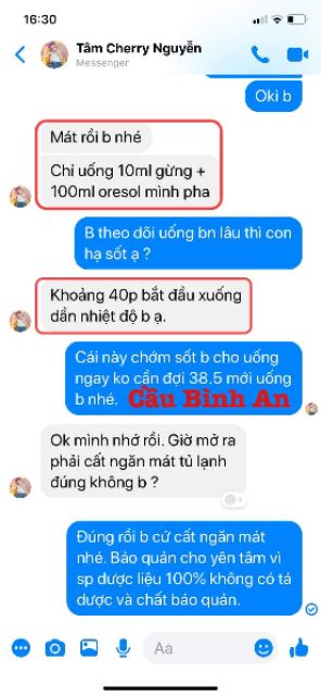 Tinh chất gừng Cầu Bình An