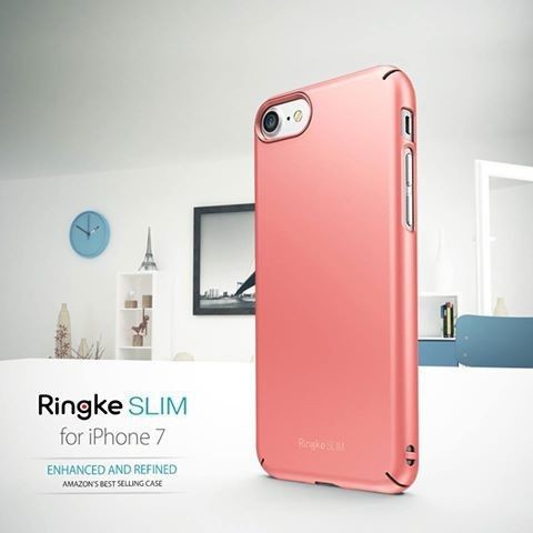 Ốp Iphone 8 / iphone 7 Ringke Slim 360 siêu mỏng (màu hồng)