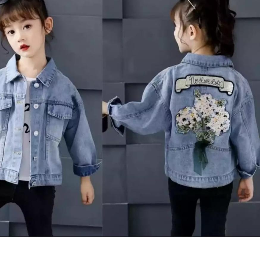 Giao Hàng Miễn Phí✪Quần JEANS Thêu Hoa Cho Bé 3-12 Tuổi