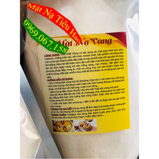 Bột đắp mặt nạ vàng cologen handmade 500g