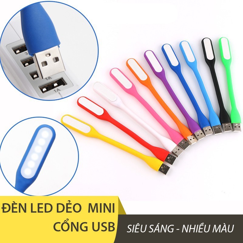 Đèn Led USB Mini - Đèn Bàn Siêu Sáng, Cắm Cổng USB Máy Tính, Sạc Dự Phòng Tiện Dụng, Gọn Nhẹ