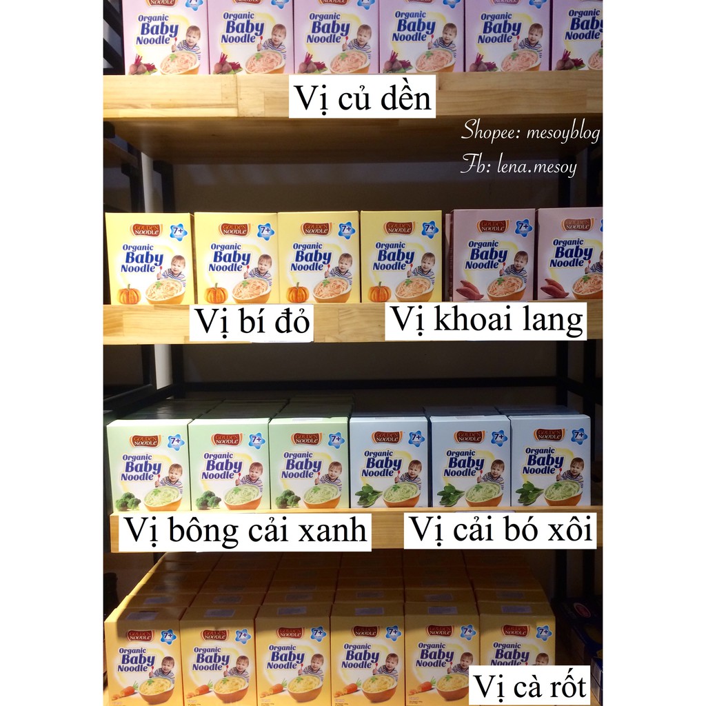 Mì Sợi Hữu Cơ Cho Bé Đủ Vị (7m+)