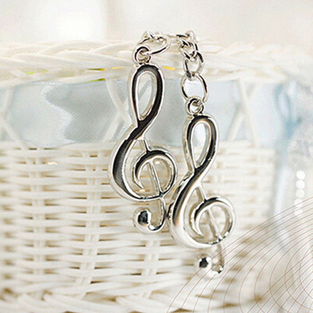 Móc chìa khóa gắn hình Khóa Son màu bạch kim sang trọng