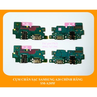 Cụm bo sạc Samsung A20 2019 chính hãng A205F | Cụm đuôi sạc, tai nghe, Micro Samsung A20