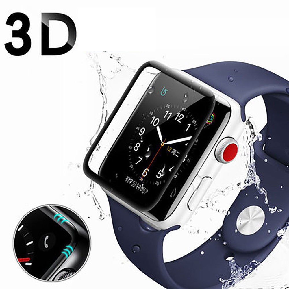 Kính cường lực 3D cho Apple Watch Series 1 2 3 4 5 Bảo vệ màn hình Phim bảo vệ cho iwatch 44mm 40mm 38mm 42 mm