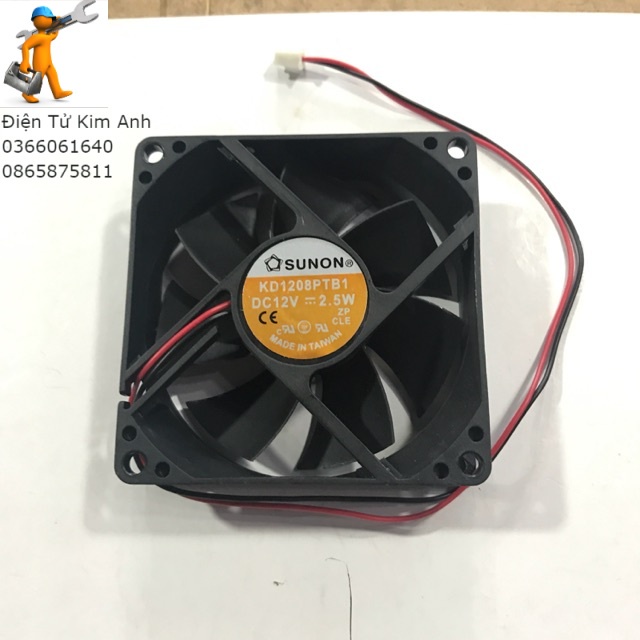 Quạt 12V(8cmx8cm)