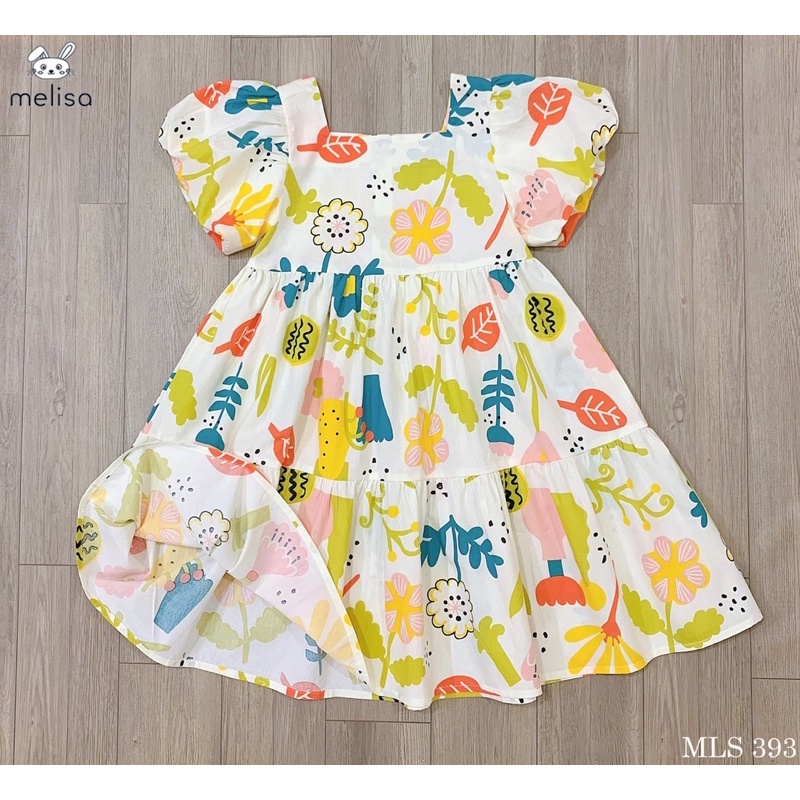 HTK- Váy hoa lá Melisa size 12/18m-9/10y (11-40kg)