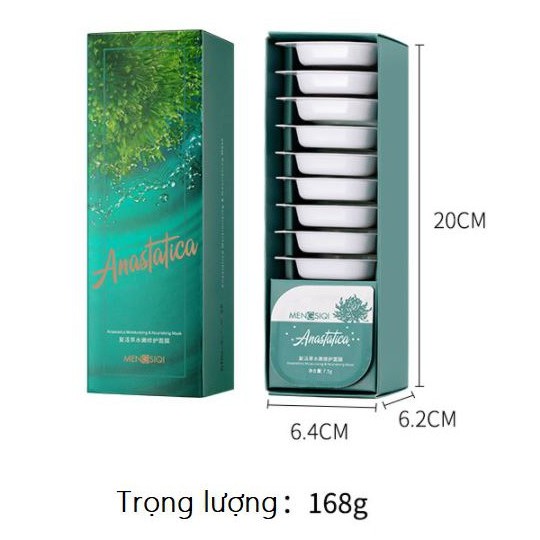 Lẻ 1 Hũ 7.5g Mengsiqi Mặt nạ bùn 5 vị Sạch da Cấp nước Se lỗ chân lông