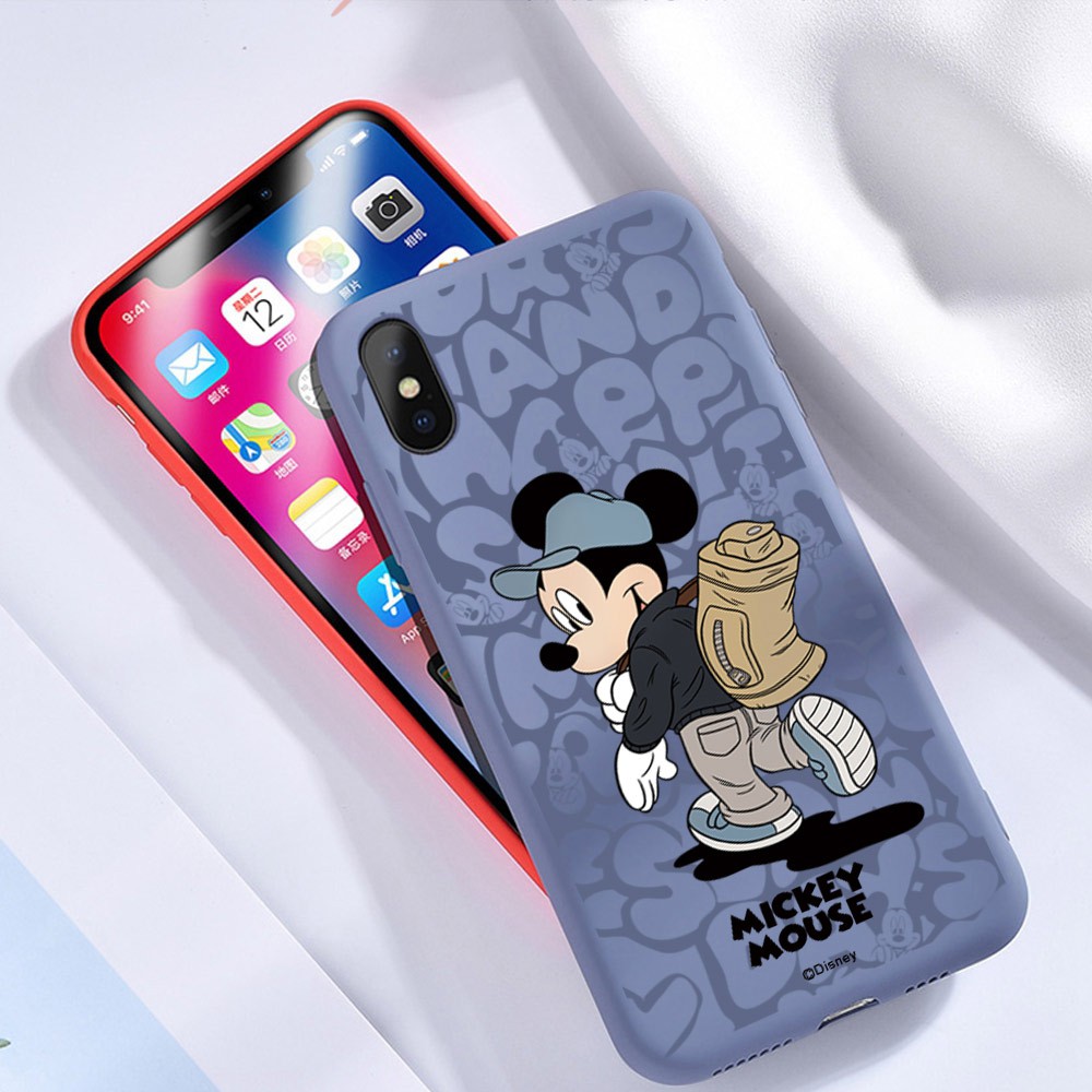 Samsung Galaxy S7 Edge S8 S9 Plus S9+ S8+  Disney Cartoon Anime Mickey Minnie Mouse Matte Back Cases Protective Soft Phone Case Full Cover Shockproof Casing Ốp lưng điện thoại Bao mềm In Hình cho