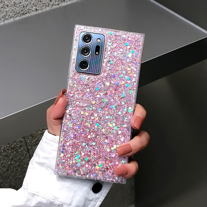 Glitter Bling Soft Silicone Case Samsung Galaxy A21S A51 A71 4G NOTE20 NOTE20PLUS S30 S21 S30plus S21PLUS S30Ultra s21Ultra S20PLUS S11 S20FE S21FE A12 Cover