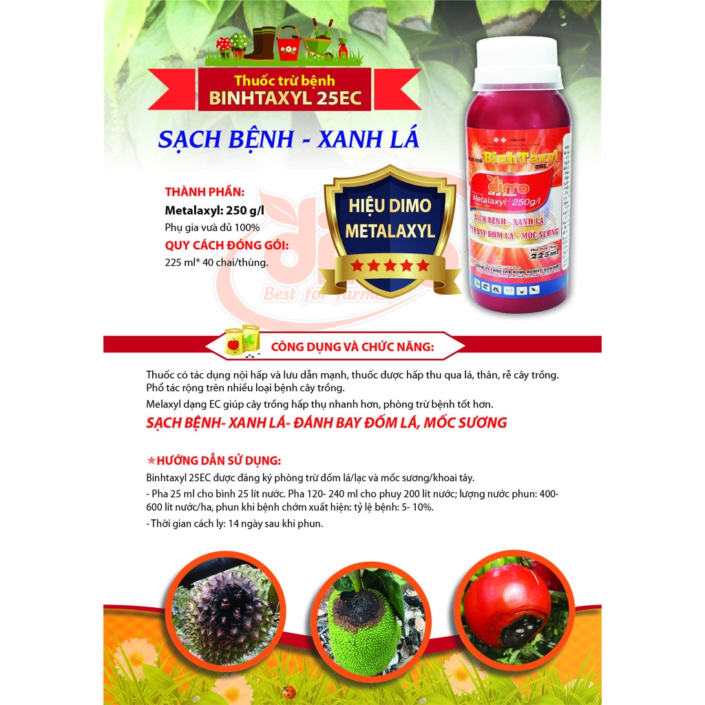 COMBO Trừ Nấm Bệnh – Xanh Cây. Rik Blue - Metalaxyl - Combi One