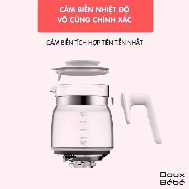 Ấm đun nước điều chỉnh nhiệt độ pha sữa Douxbebe