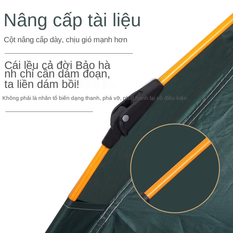 ❍Lều ngoài trời 3-4 người chống mưa dày tự động 2 áo muỗi gia dụng đôi cho lớn du lịch cắm trại