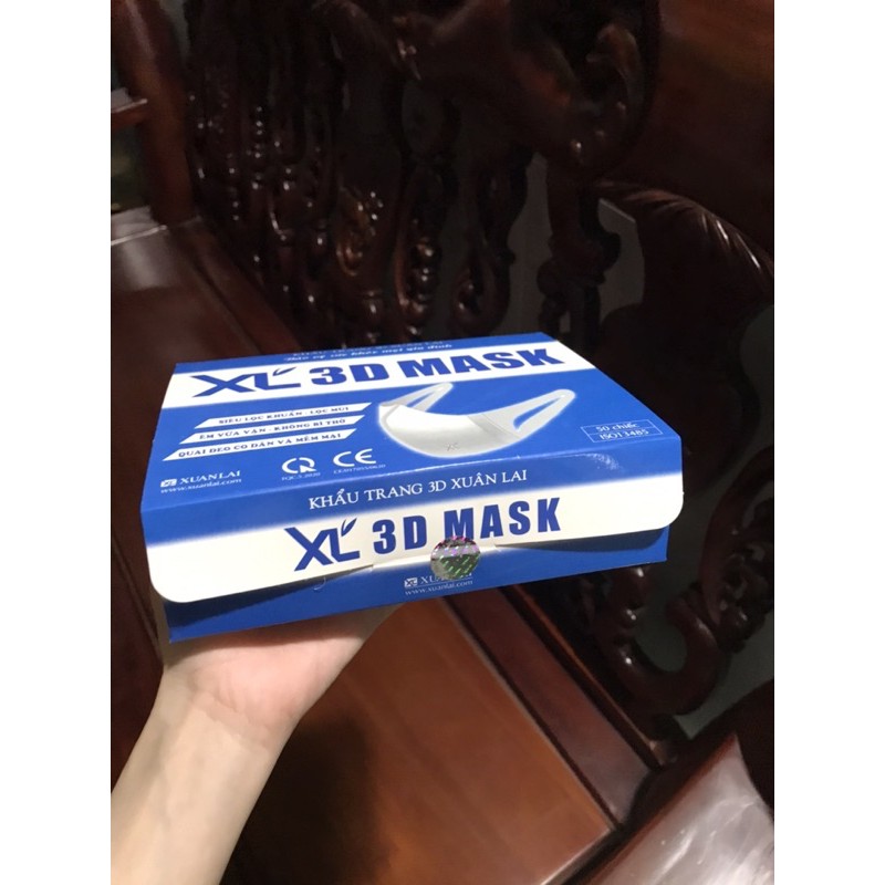 Hộp 5O cái KT 3D mask XUÂN LAI